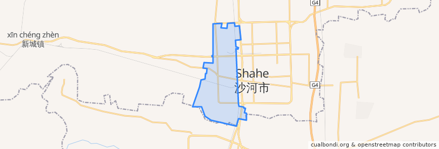 Mapa de ubicacion de 桥西街道.