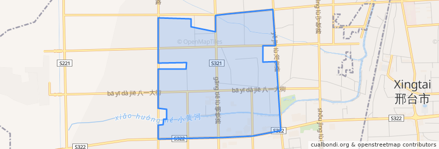Mapa de ubicacion de 中华大街街道.