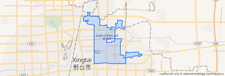Mapa de ubicacion de Nanchangjie Subdistrict.