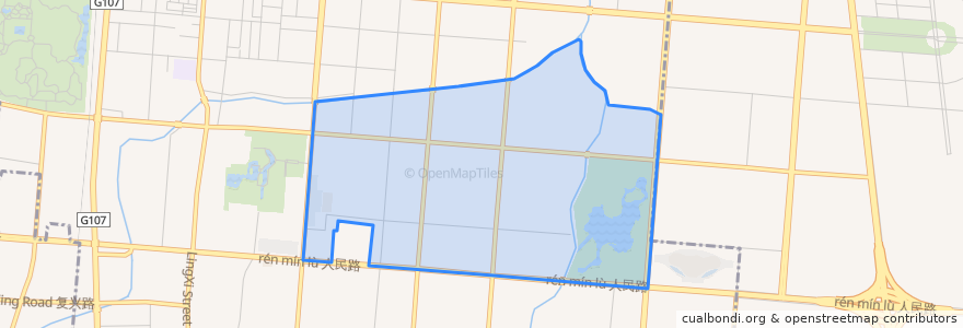 Mapa de ubicacion de 丛台东街道.