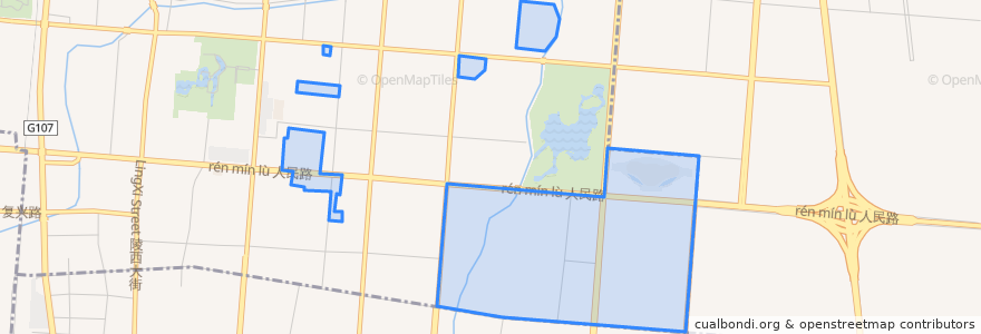 Mapa de ubicacion de Liulinqiao Subdistrict.