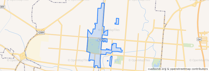 Mapa de ubicacion de Sijiqing Subdistrict.