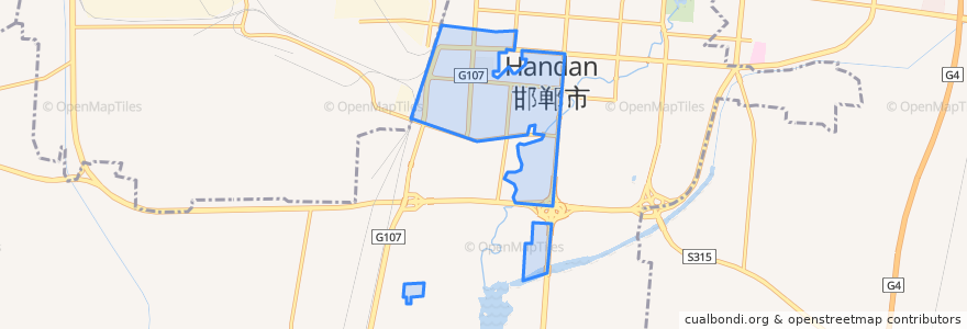 Mapa de ubicacion de Yuxinnan Subdistrict.