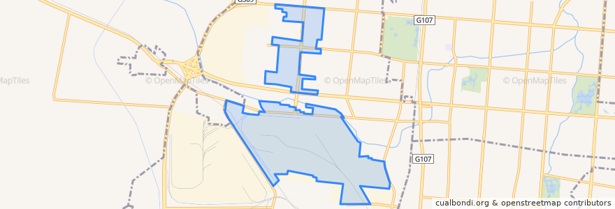 Mapa de ubicacion de 百家村街道.