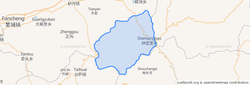 Mapa de ubicacion de 神堂堡乡.