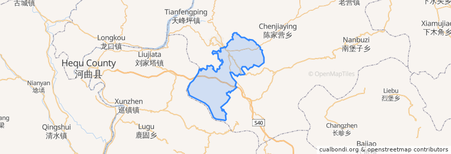 Mapa de ubicacion de Yaotou.