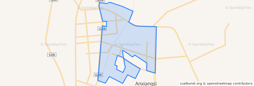 Mapa de ubicacion de 东城管理委员会.