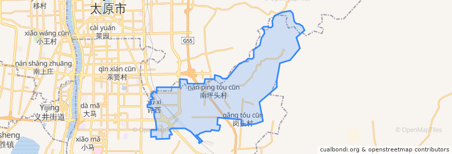 Mapa de ubicacion de Beiying Subdistrict.
