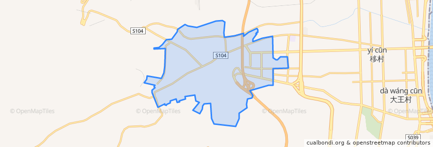 Mapa de ubicacion de Nanhan Subdistrict.