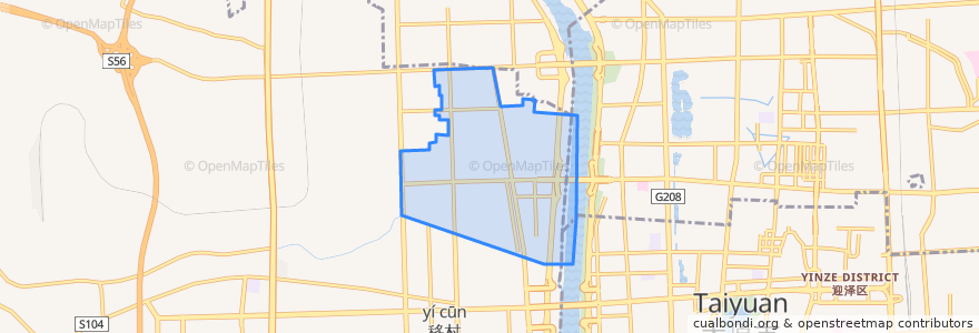 Mapa de ubicacion de Xinghua Subdistrict.