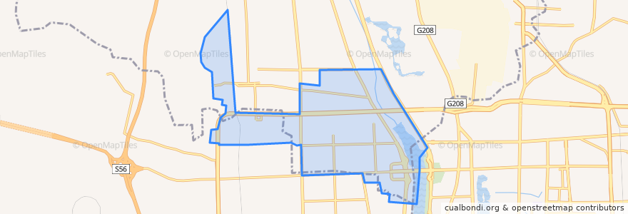 Mapa de ubicacion de Huifeng Subdistrict.