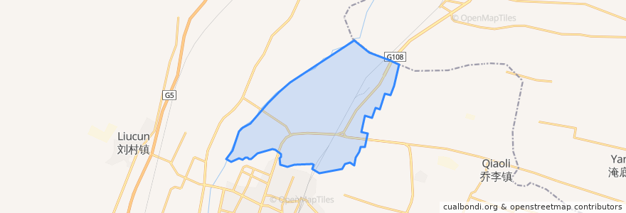 Mapa de ubicacion de Tunli.