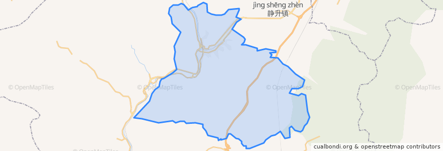 Mapa de ubicacion de 翠峰镇.