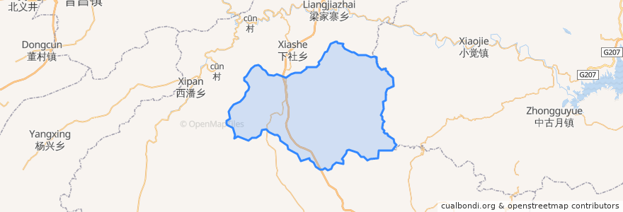 Mapa de ubicacion de 上社镇.