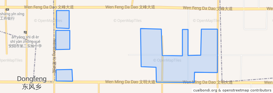 Mapa de ubicacion de Taihangqiaoqu Subdistrict.