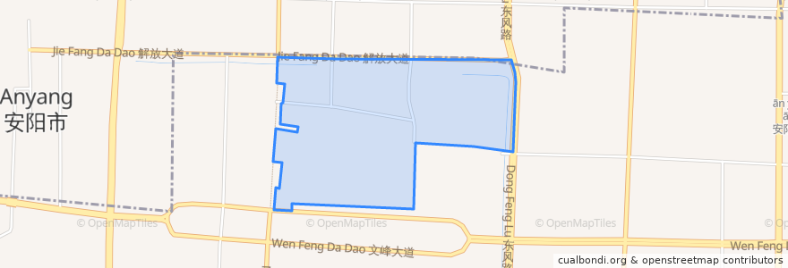 Mapa de ubicacion de Tianshuijing Subdistrict.