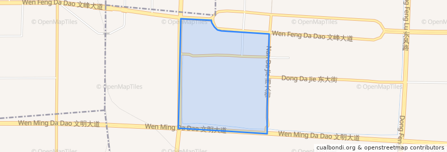 Mapa de ubicacion de 西大街街道.
