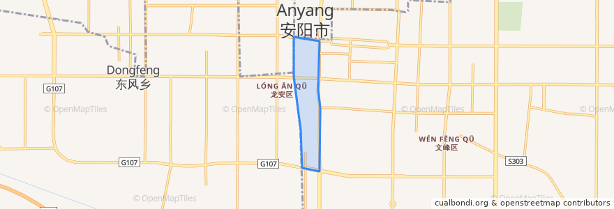Mapa de ubicacion de 西关街道.