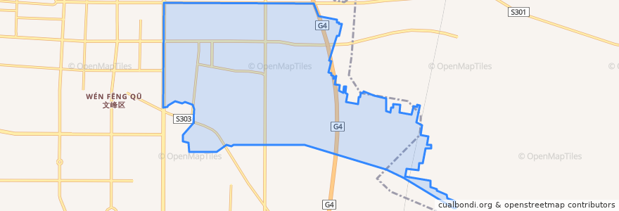 Mapa de ubicacion de Zhonghualu Subdistrict.