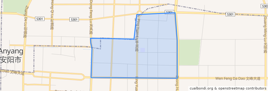 Mapa de ubicacion de Ziweidadao Subdistrict.