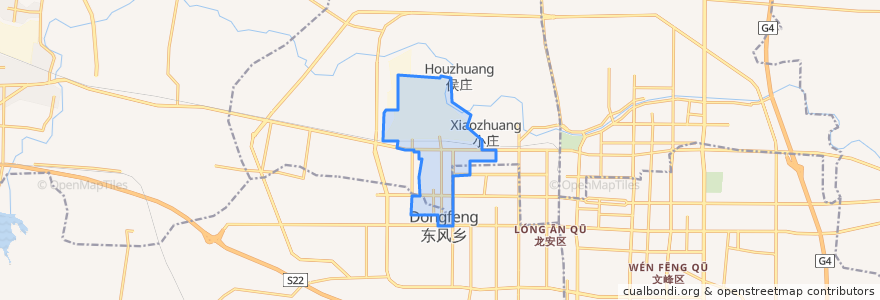 Mapa de ubicacion de 梅园庄街道.