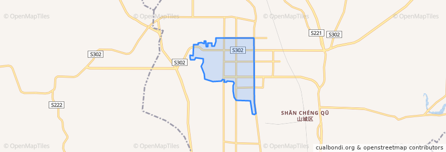 Mapa de ubicacion de Hongqi Subdistrict.