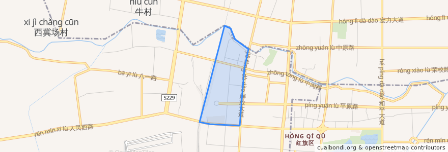 Mapa de ubicacion de Ziyoulu Subdistrict.