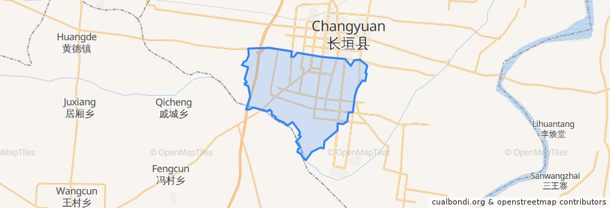 Mapa de ubicacion de Nanpu Subdistrict.