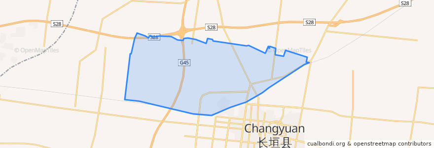 Mapa de ubicacion de Pubei Subdistrict.