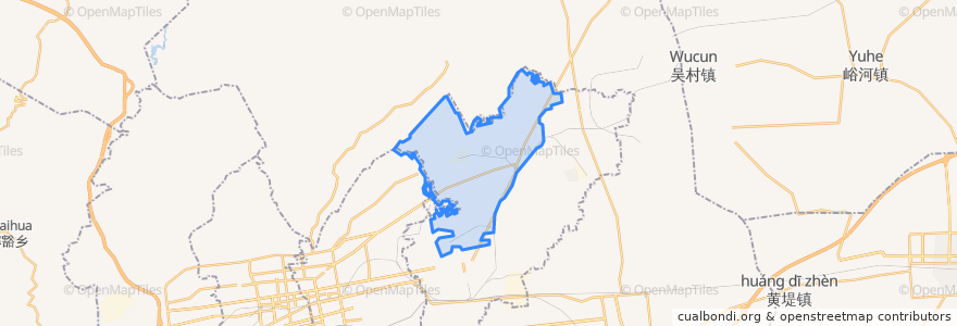Mapa de ubicacion de Anyangcheng Subdistrict.