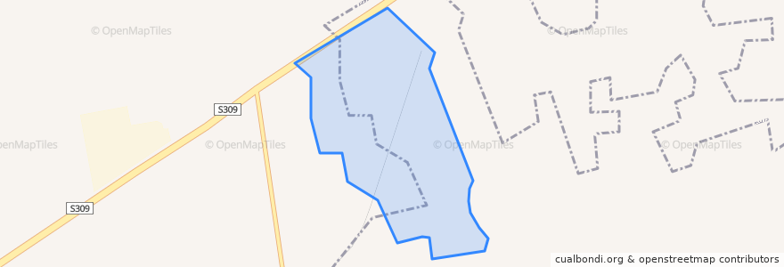 Mapa de ubicacion de Beishan Subdistrict.
