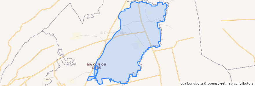 Mapa de ubicacion de Yanma Subdistrict.