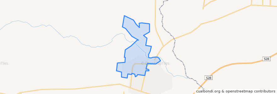 Mapa de ubicacion de Taihang Subdistrict.