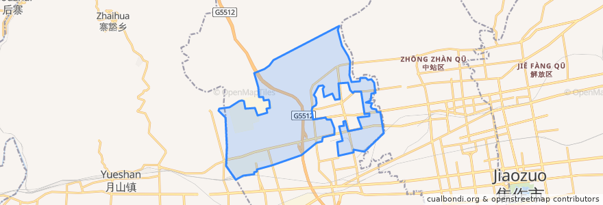 Mapa de ubicacion de Xuheng Subdistrict.