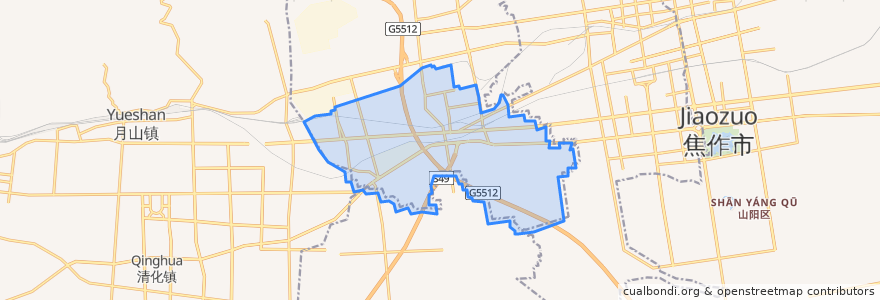Mapa de ubicacion de Fucheng Subdistrict.