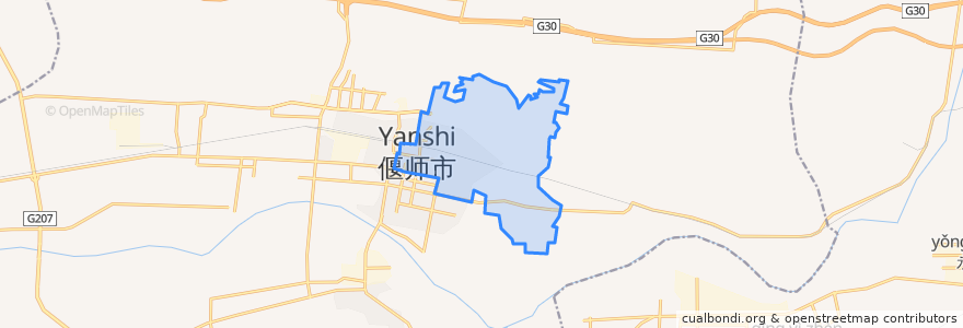 Mapa de ubicacion de 槐新街道.