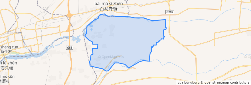 Mapa de ubicacion de Dianzhuang.
