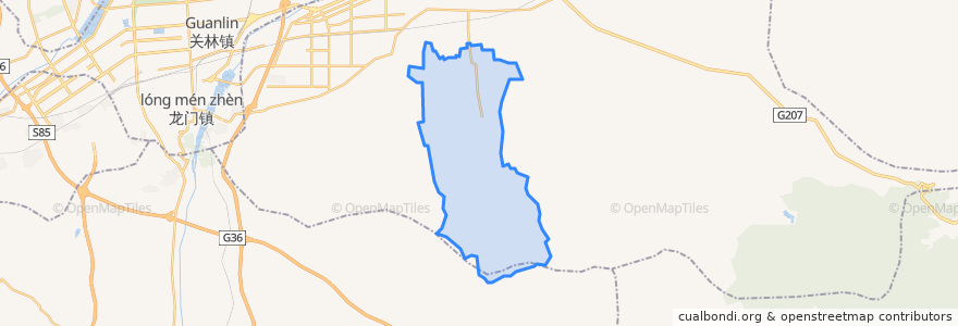 Mapa de ubicacion de Goudian.