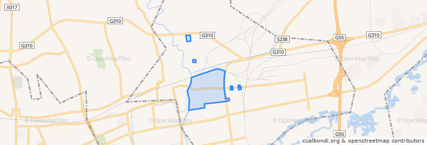 Mapa de ubicacion de Beiyao Subdistrict.