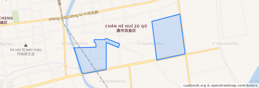 Mapa de ubicacion de Hualin Subdistrict.