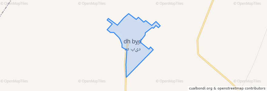 Mapa de ubicacion de ده‌بید.