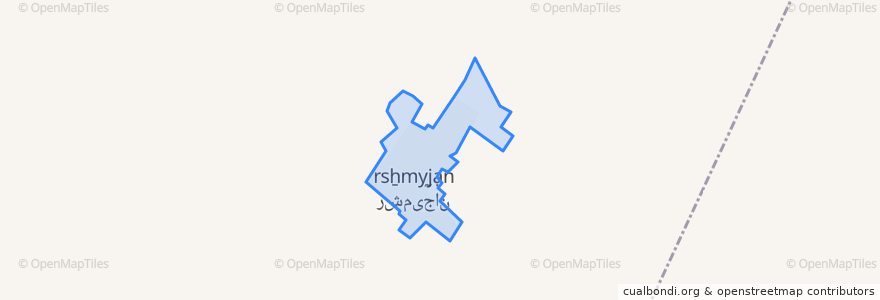 Mapa de ubicacion de رشمیجان کلانتری.