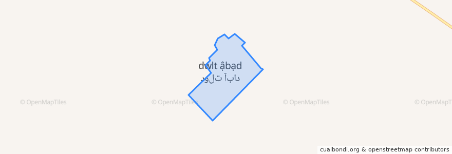 Mapa de ubicacion de دولت‌آباد.