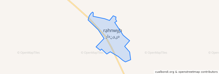 Mapa de ubicacion de راهنویه.