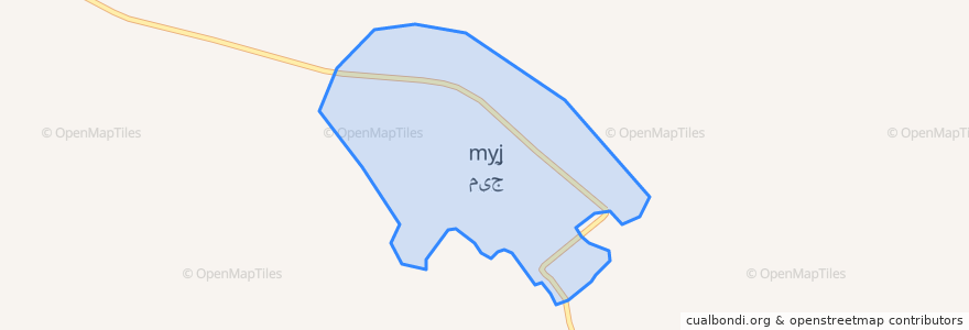 Mapa de ubicacion de میج.