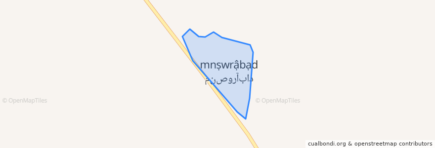 Mapa de ubicacion de Mansour-Abad.
