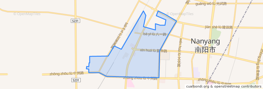 Mapa de ubicacion de Chezhan Subdistrict.