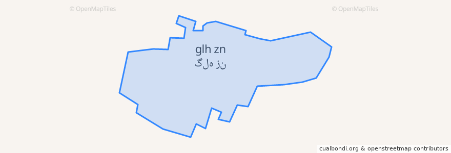 Mapa de ubicacion de Gale Zan.