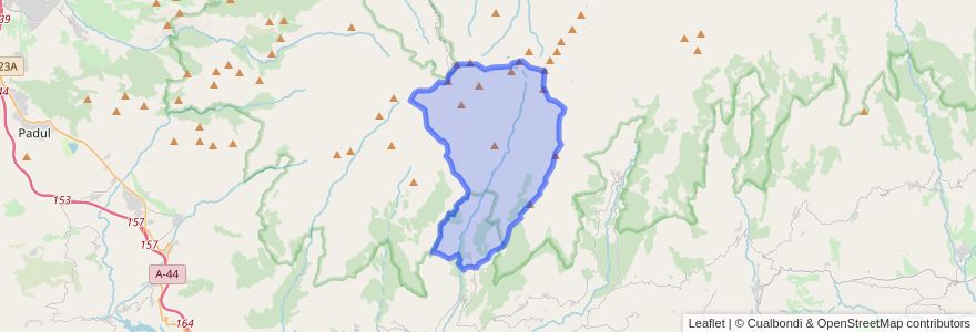 Mapa de ubicacion de Capileira.