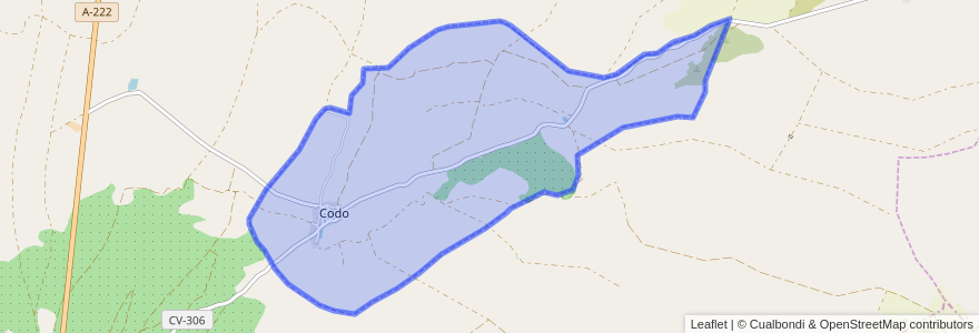 Mapa de ubicacion de Codo.
